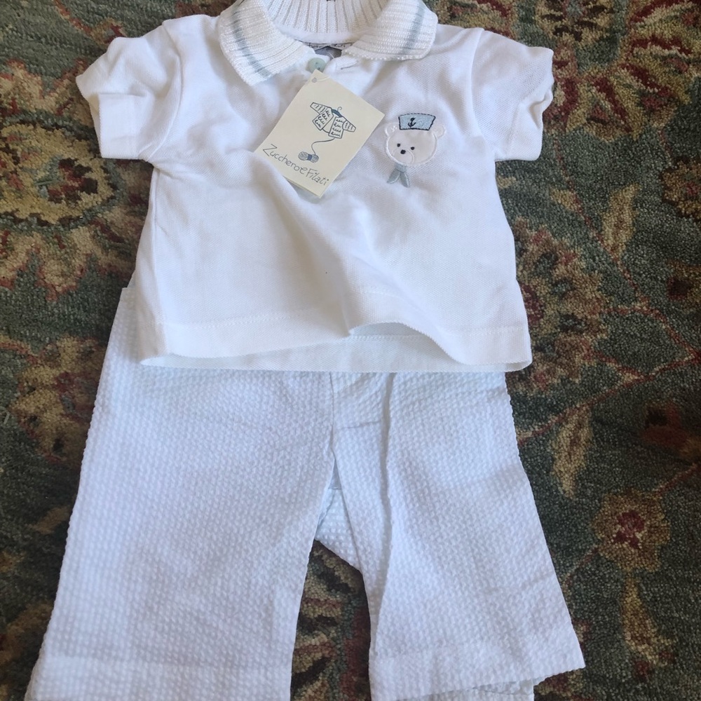 Zucchero e Filiati two piece set. 6 months, NWT